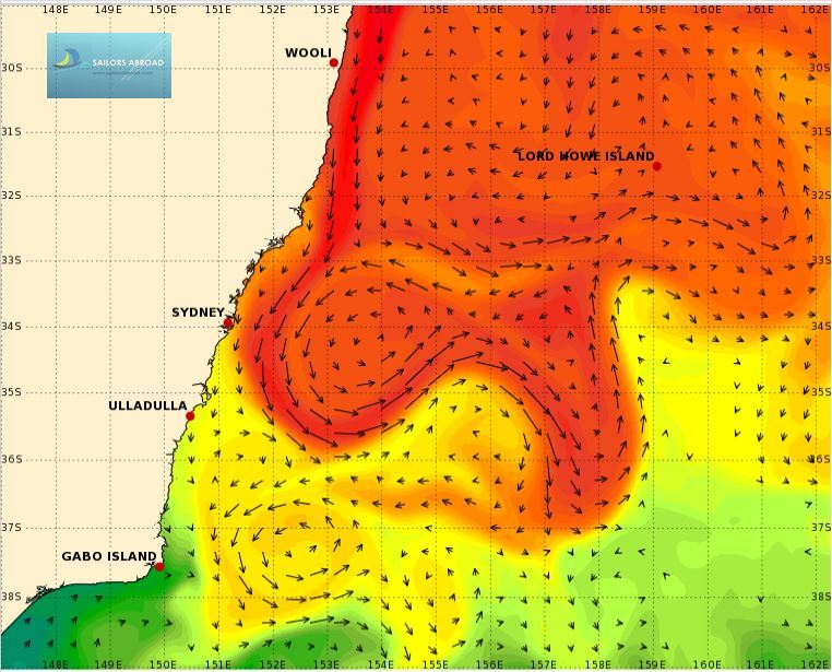 Syd to GoldCoast temperature